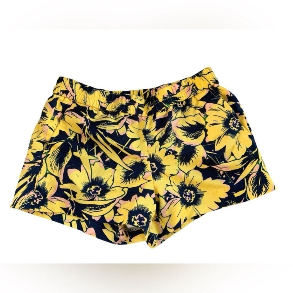 J. Crew Linen Chino Boardwalk Pull On Shorts Tropical Floral Women’s size 4